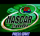 NASCAR 2000 title screen for GameBoy Color